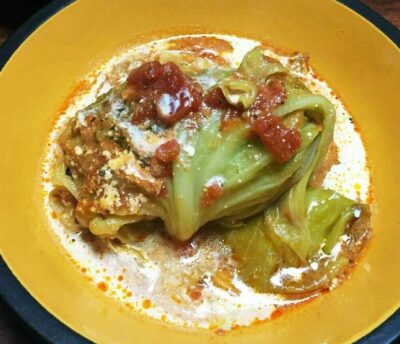 【農家のレシピ】春キャベツで。ロシアのキャベツロールのトマト煮込み